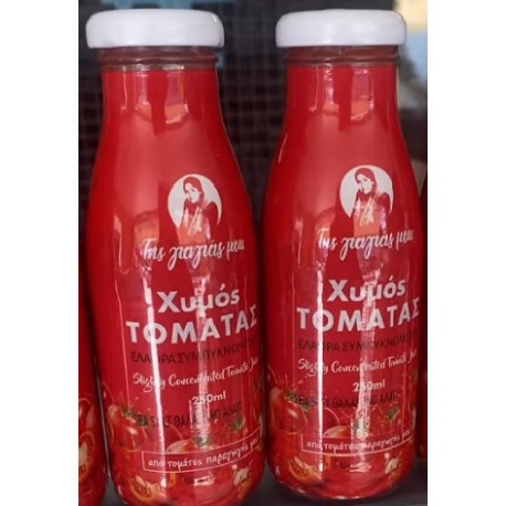 ελαφρά συμπυκνωμένος χυμός ντομάτας  της γιαγιάς